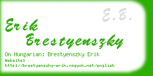 erik brestyenszky business card
